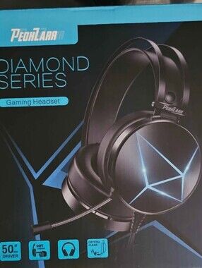 Diamond Series Black Gaming Headset with Microphone